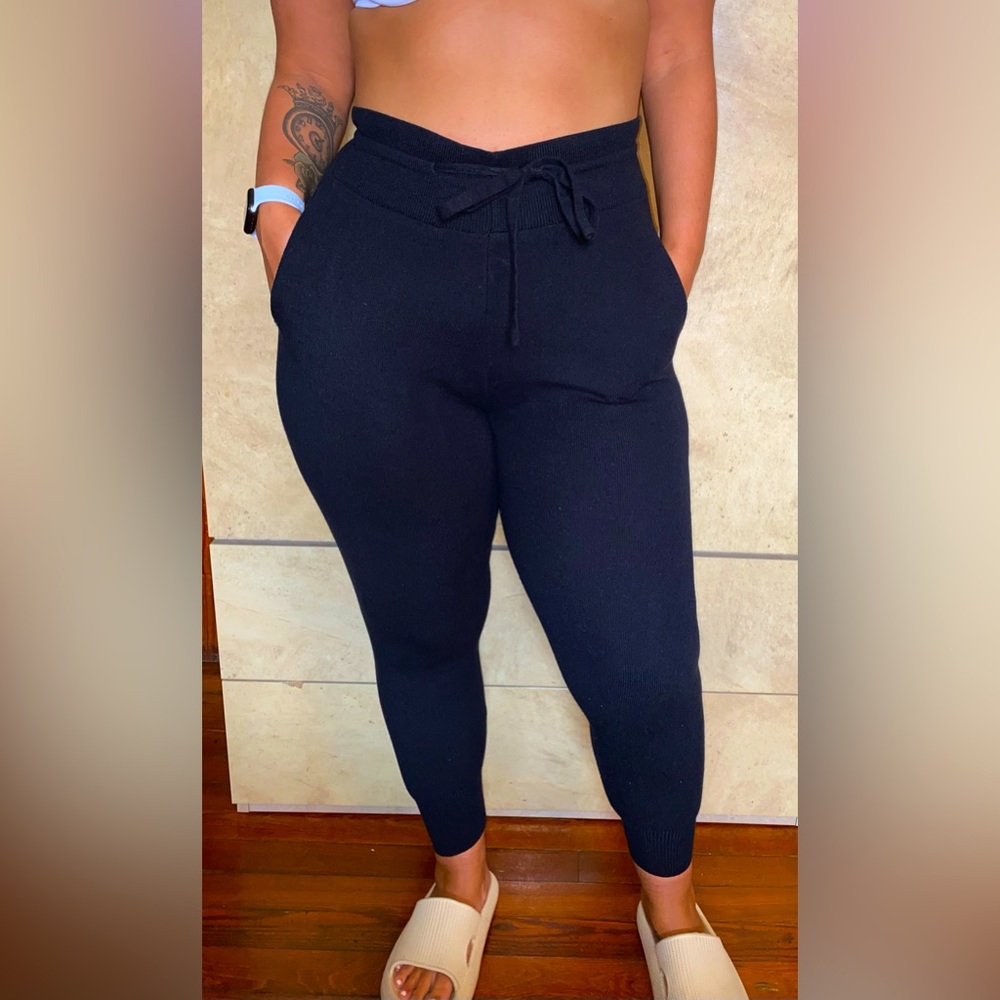 Fashion Nova High Wasted Knitted Joggers